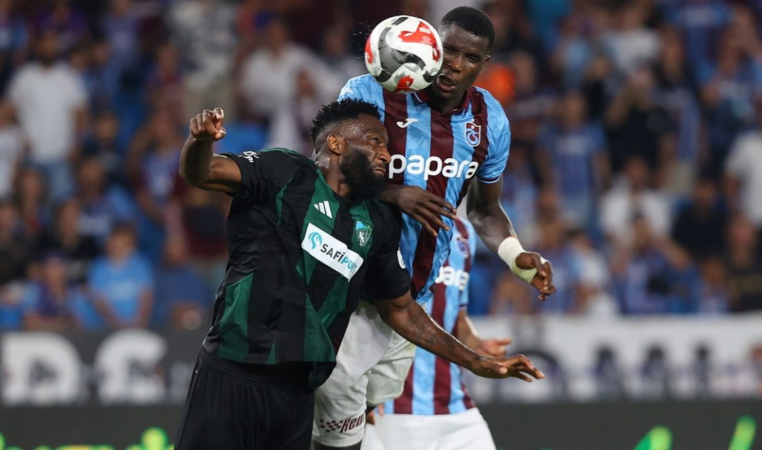 Üstün Lig'in birinci haftasında Trabzonspor, konuk ettiği ligin yeni ekibiKocaelispor'u