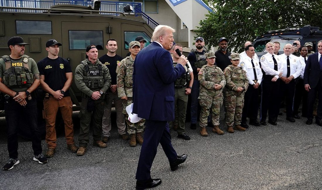 ABD'nin başşehri Washington'da artan kabahat olayları karşısında ulusal muhafızları vazifeye