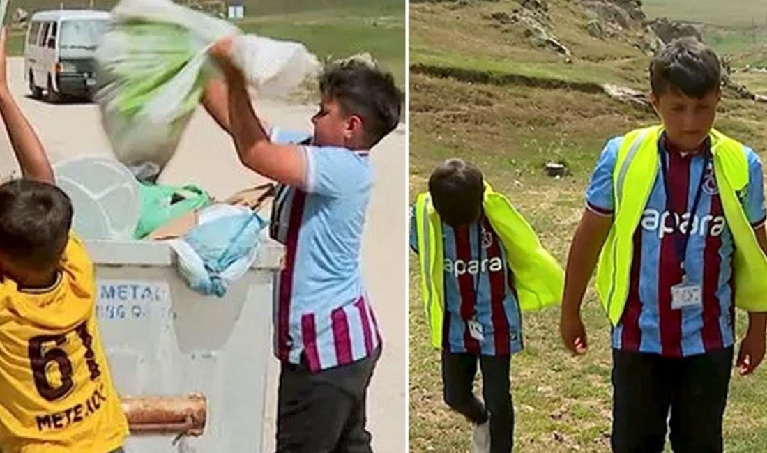Gümüşhane'deki Taşköprü Yaylası'nda atılan çöpler tabiat ziyan veriyor. Bölgede yaşayan