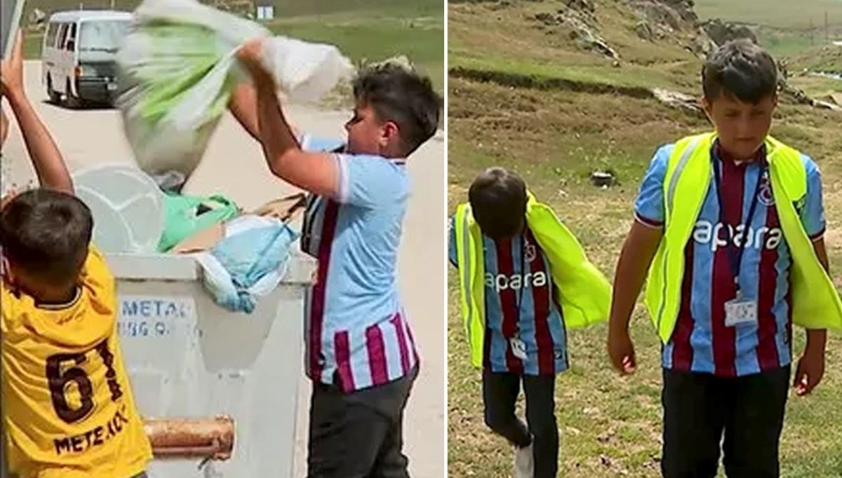 Gümüşhane'deki Taşköprü Yaylası'nda atılan çöpler tabiat ziyan veriyor. Bölgede yaşayan