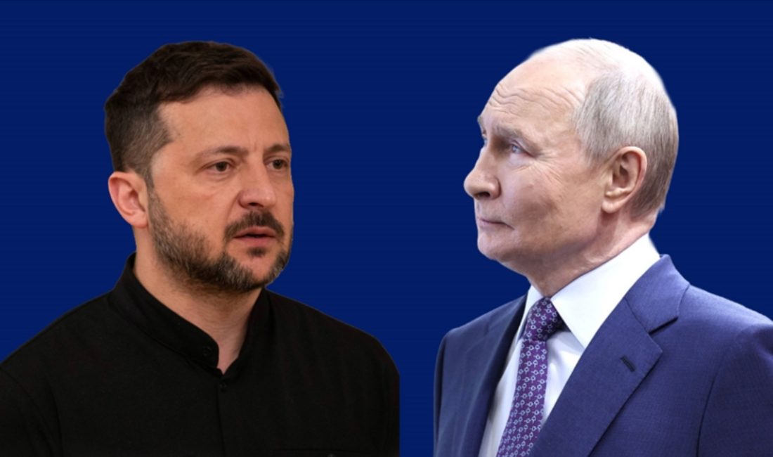 Ukrayna Devlet Başkanı Volodimir Zelensky, Rusya Devlet Lideri Vladimir Putin