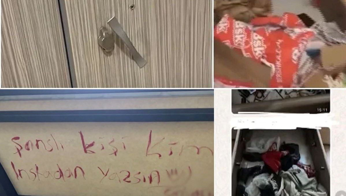 İstanbul Cevizlibağ'daki kız öğrenci yurdunda eşyaları karıştıran ve baza altlarına