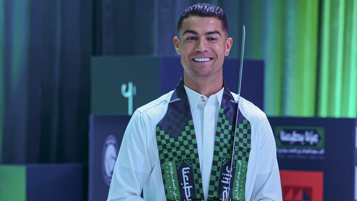 Suudi Arabistan'ın Al Nassr takımının Portekizli yıldız futbolcusu Cristiano Ronaldo,
