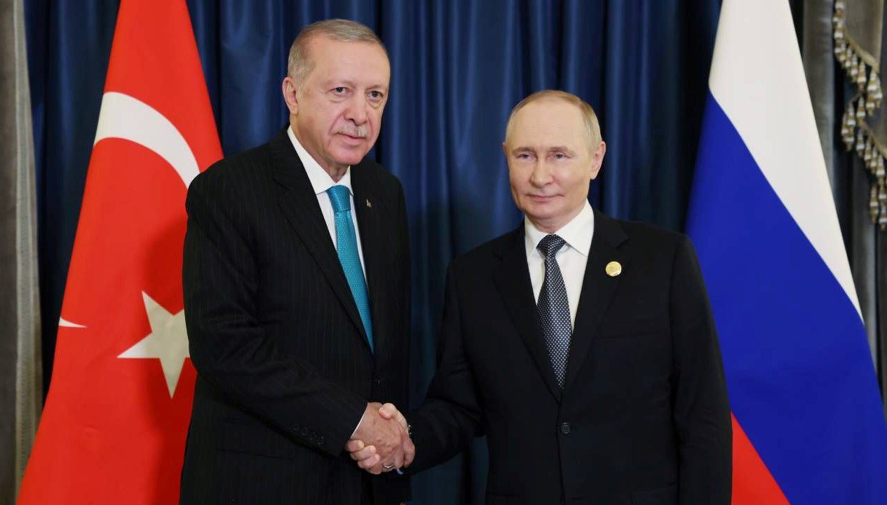 Cumhurbaşkanı Recep Tayyip Erdoğan, Rusya Devlet Başkanı Vladimir Putin’le yaptığı