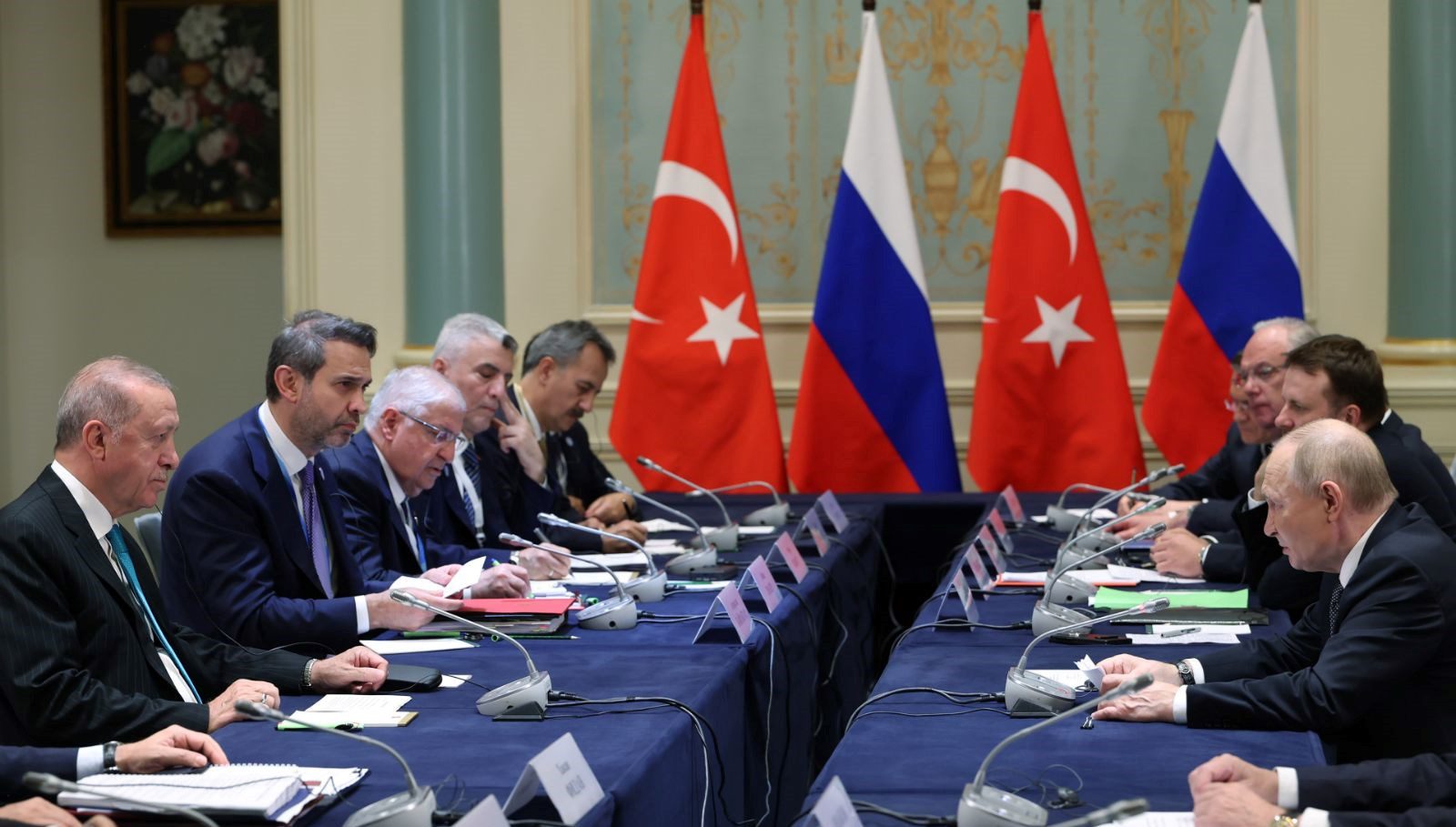 Cumhurbaşkanı Erdoğan, Çin'deki Şanghay İşbirliği Örgütü Zirvesi'nde, Rusya Devlet Başkanı