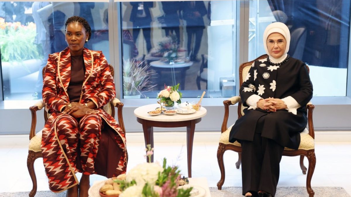 Emine Erdoğan, Gabon Cumhurbaşkanı Brice Clotaire Oligui Nguema'nın eşi Zita