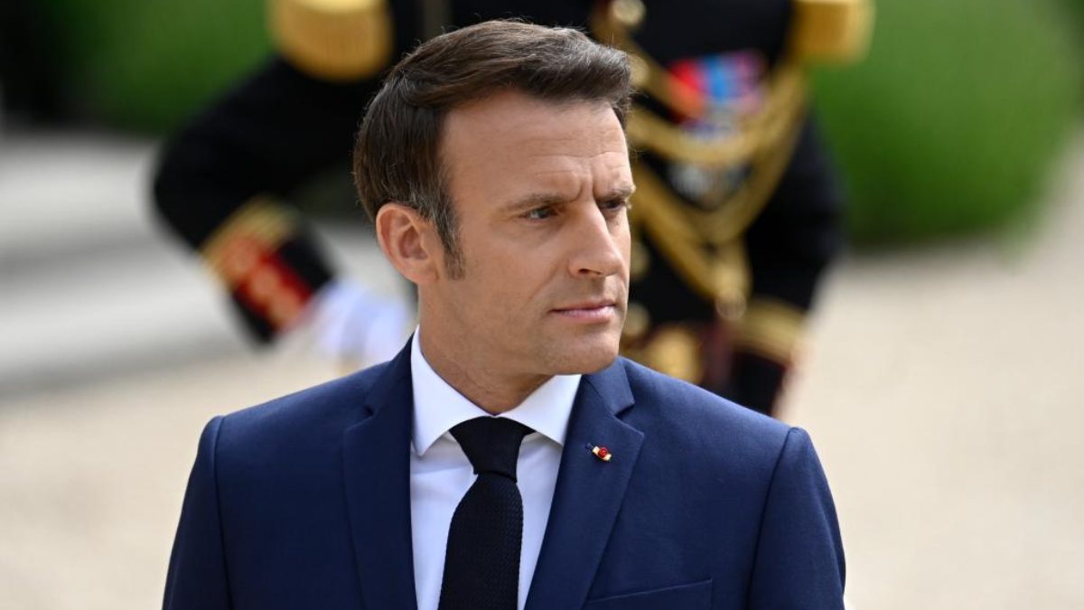 Bir haber kanalına röportaj veren Fransa Cumhurbaşkanı Emmanuel Macron, Filistin