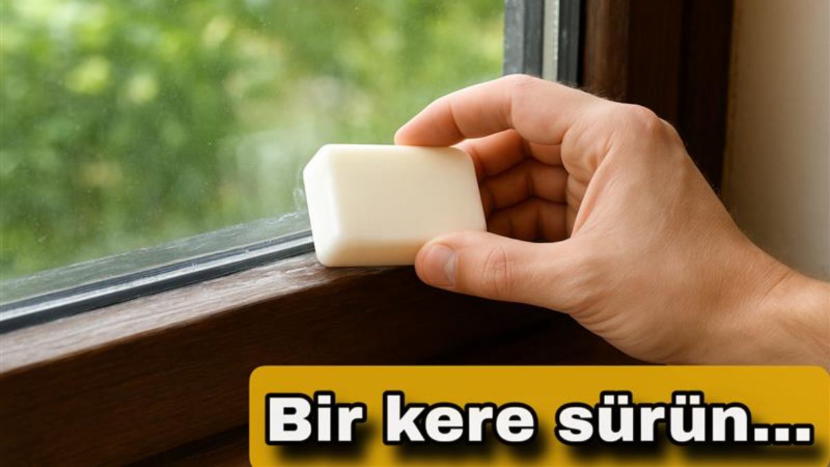 Cam kenarına ya da pencere pervazına katı sabun sürüldüğünde oluşan