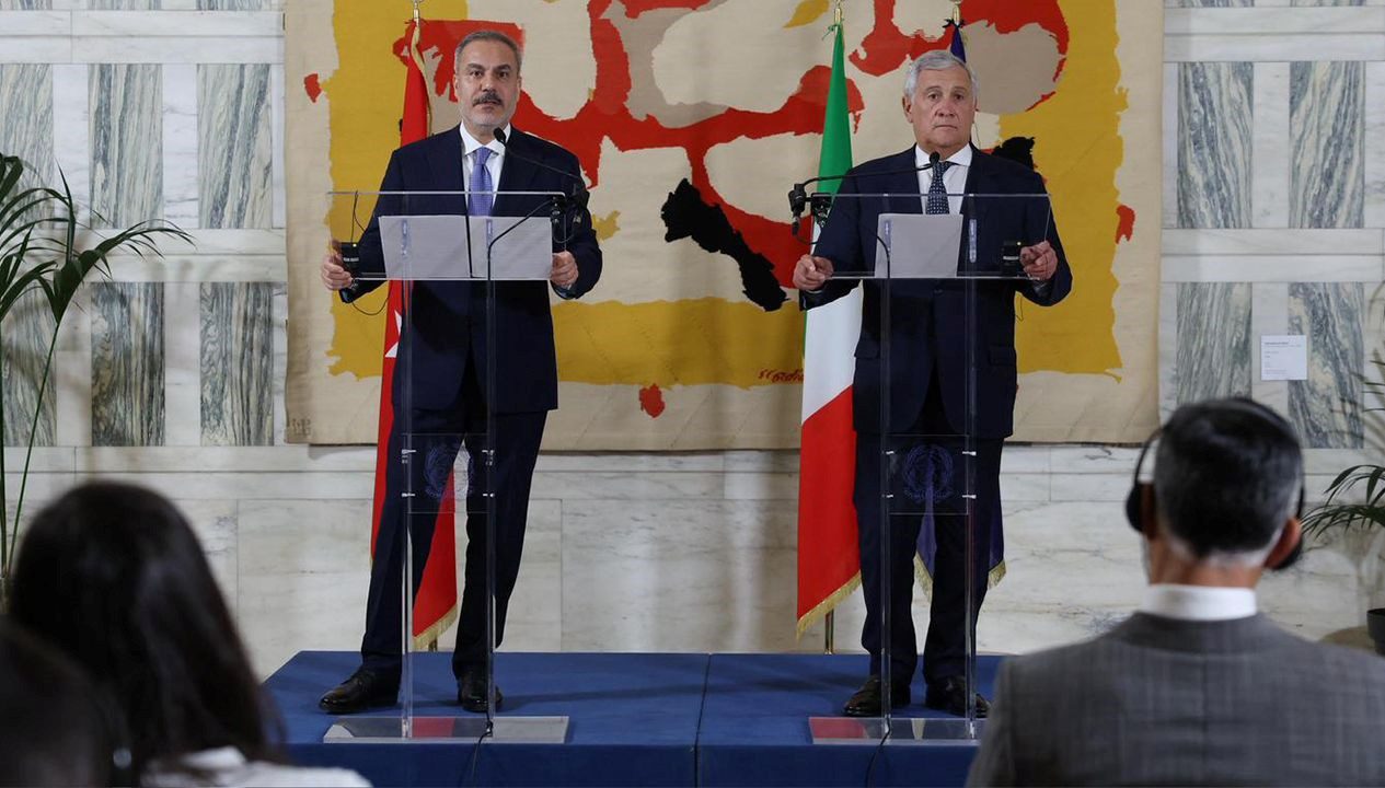 Dışişleri Bakanı Hakan Fidan, İtalya'da mevkidaşı Antonio Tajani ile biraraya