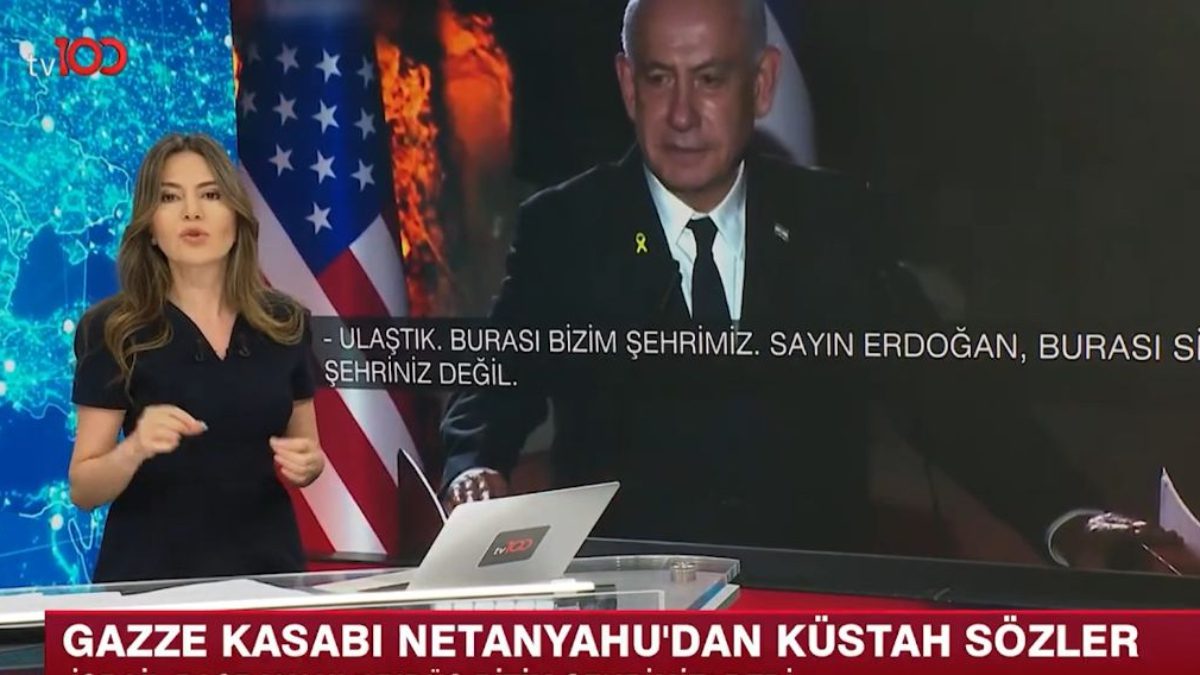 tv100 Ana Haber Spikeri Kübra Par "Netanyahu'nun şunu anlaması gerekiyor.