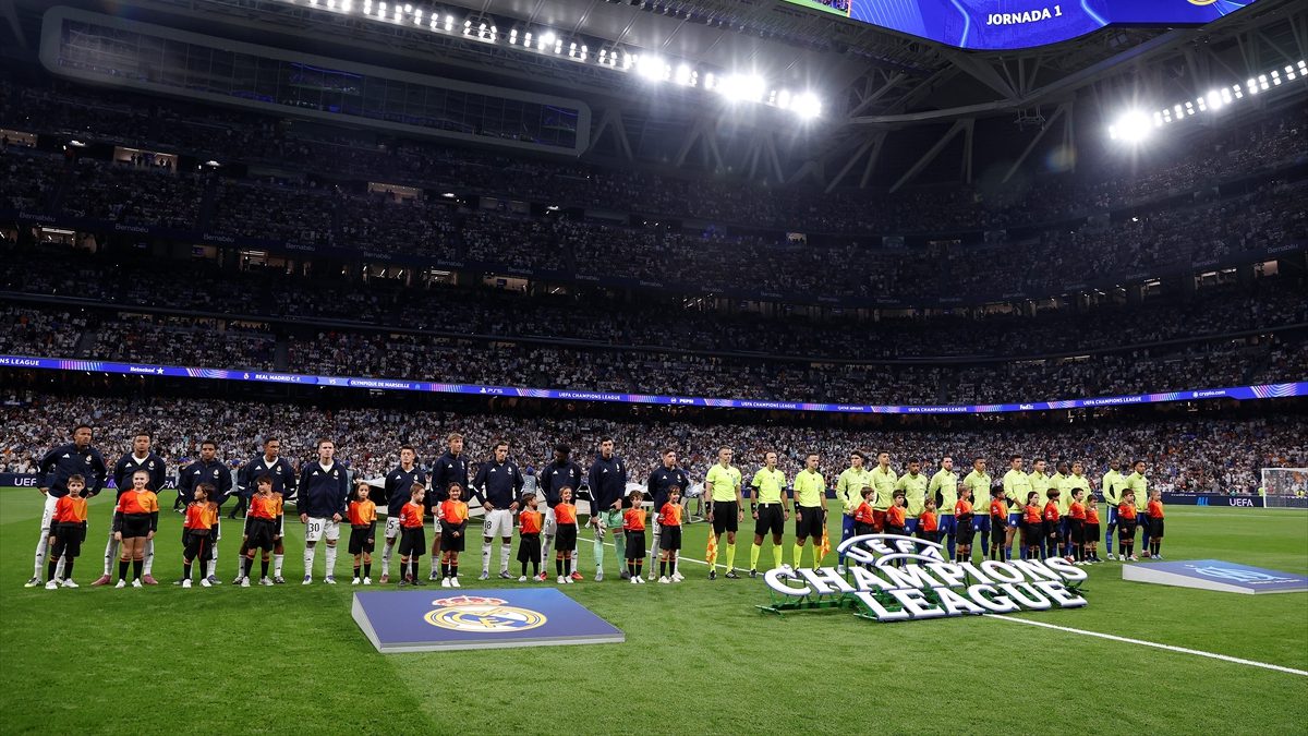 Real Madrid-Marsilya maçında Filistin bayrakları stada alınmadı. Santiago Bernabeu’daki güvenlik