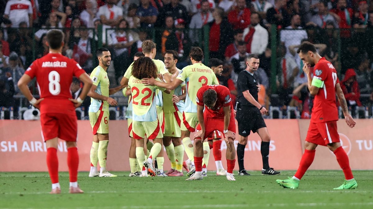 2026 Dünya Kupası Elemeleri'nde A Milli Takım, İspanya'ya farklı kaybetti.