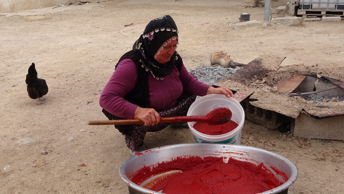 Kış aylarının yaklaşmasıyla birlikte evlerin temel ihtiyaçlarından olan salça yapımı