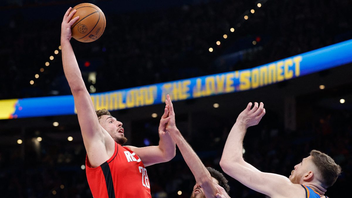 Milli basketbolcu Alperen Şengün, NBA'de yeni sezonun açılış maçına damga