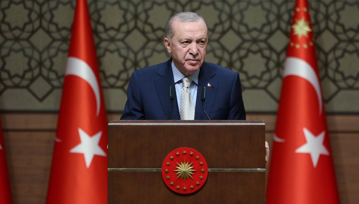 Cumhurbaşkanı Recep Tayyip Erdoğan, Cumhuriyetin kuruluşunun 102. yıl dönümü dolayısıyla