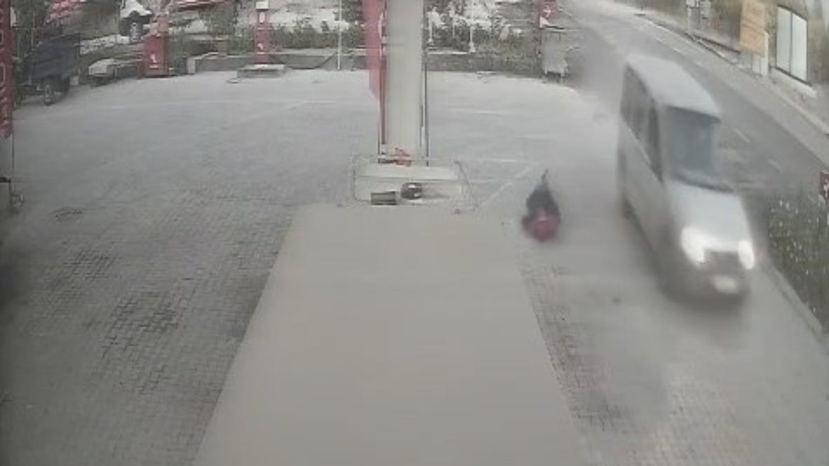 Baskil'de bir şahıs benzin istasyonunda çalışan eniştesine aracıyla çarparak kaçtı.