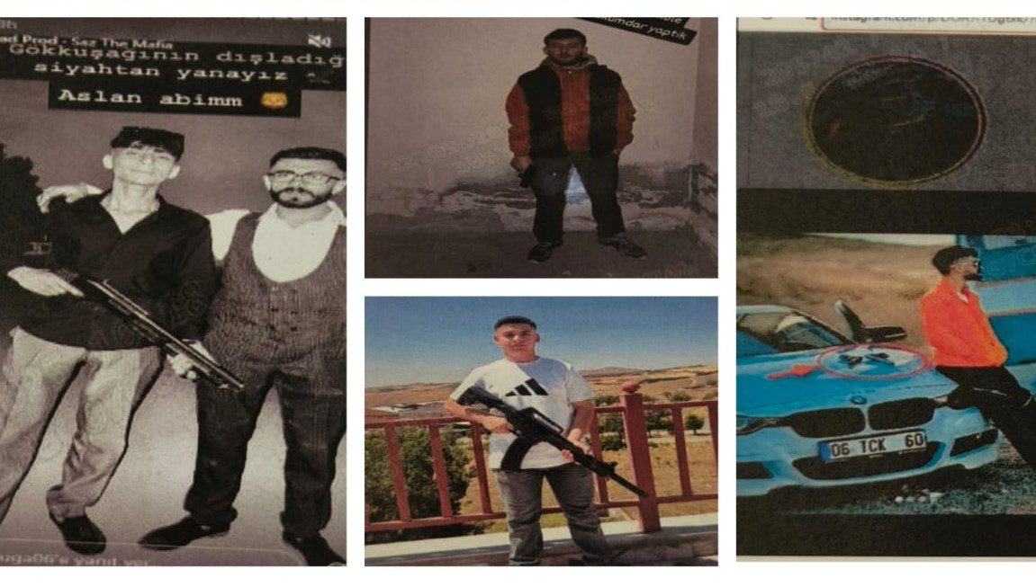 Sosyal medyada silahlı paylaşım yapan şüphelilere ilişkin "fotoçete albüm operasyonu"