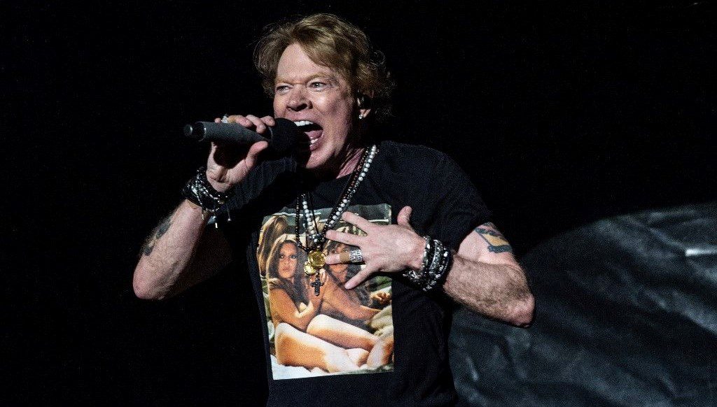 Ünlü rock grubu Guns N’ Roses’in solisti Axl Rose, Kolombiya'daki konserinde