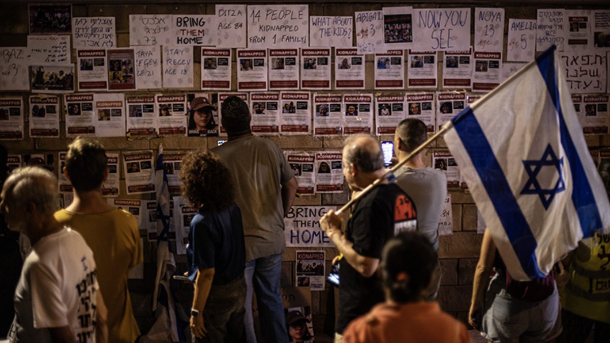 Yakınları Gazze'de esir tutulan İsrailliler, İsrail Başbakanı Binyamin Netanyahu'ya ABD