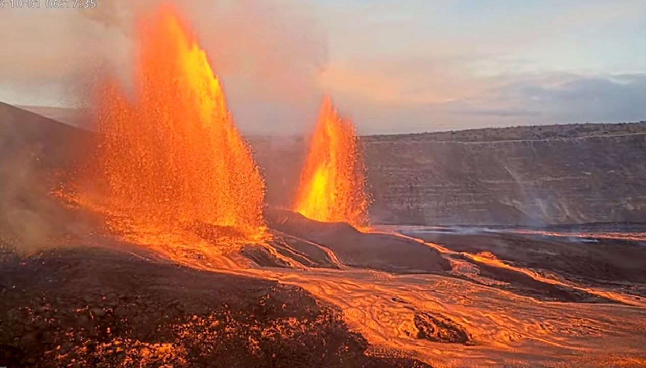 Hawaii'deki Kilauea Yanardağı'nda aralık ayından bu yana 35'inci patlama meydana