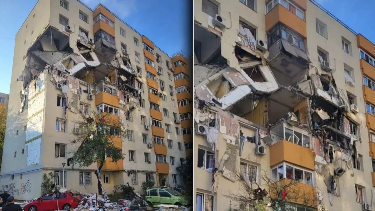 Başkent Bükreş'te 8 katlı apartmanda meydana gelen patlamada 3 kişi