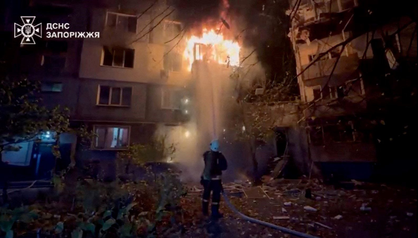 Rusya bu gece de Ukrayna'da onlarca ev ve işyerini hedef