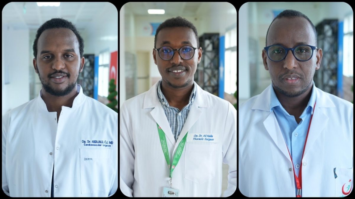 Somali'de Recep Tayyip Erdoğan Eğitim ve Araştırma Hastanesi’nde görev yapan