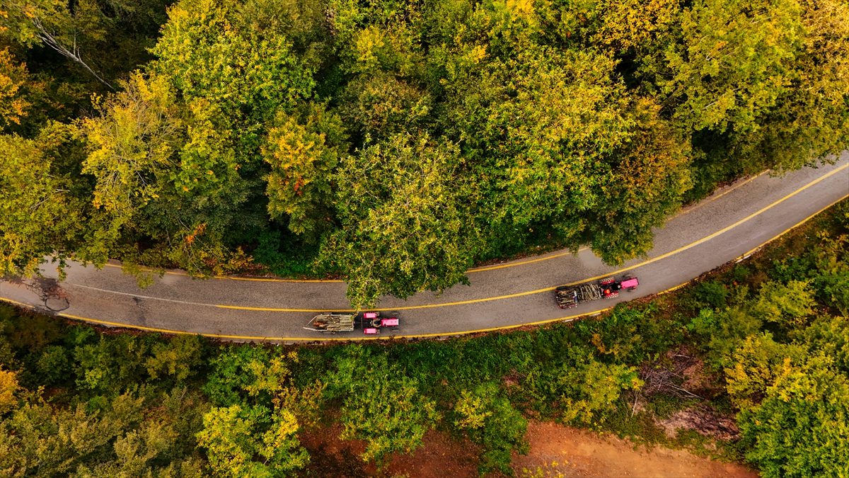 Sakarya'nın Kocaali ve Hendek ilçeleri arasında bulunan bölgeden geçen sürücüler,