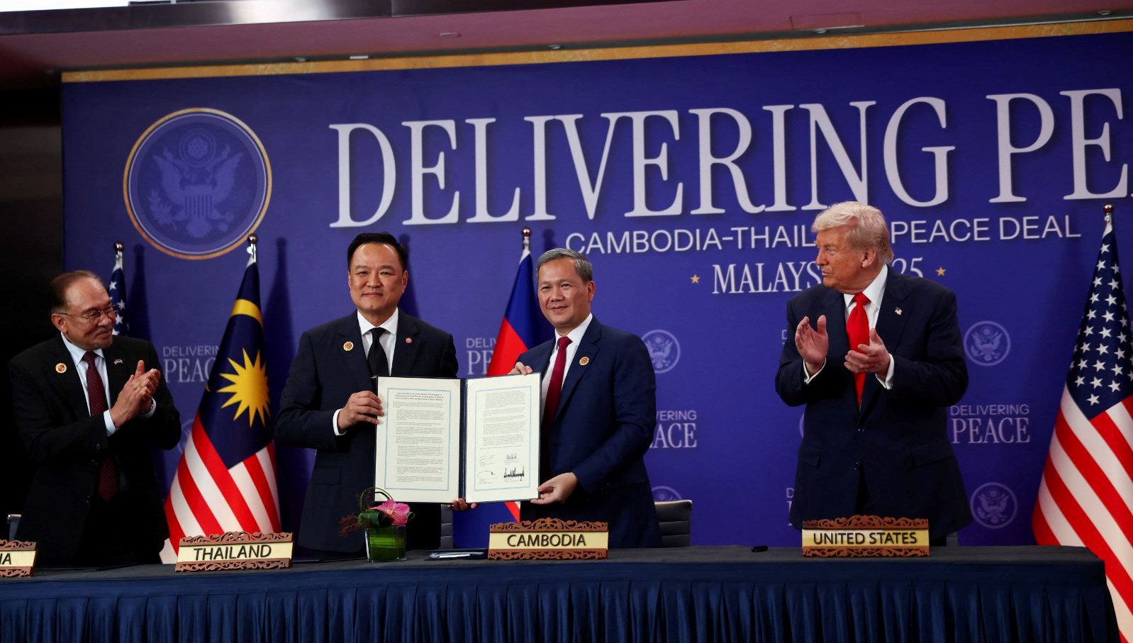 Tayland ve Kamboçya, temmuzda çıkan sınır çatışmalarını çözmek amacıyla ABD