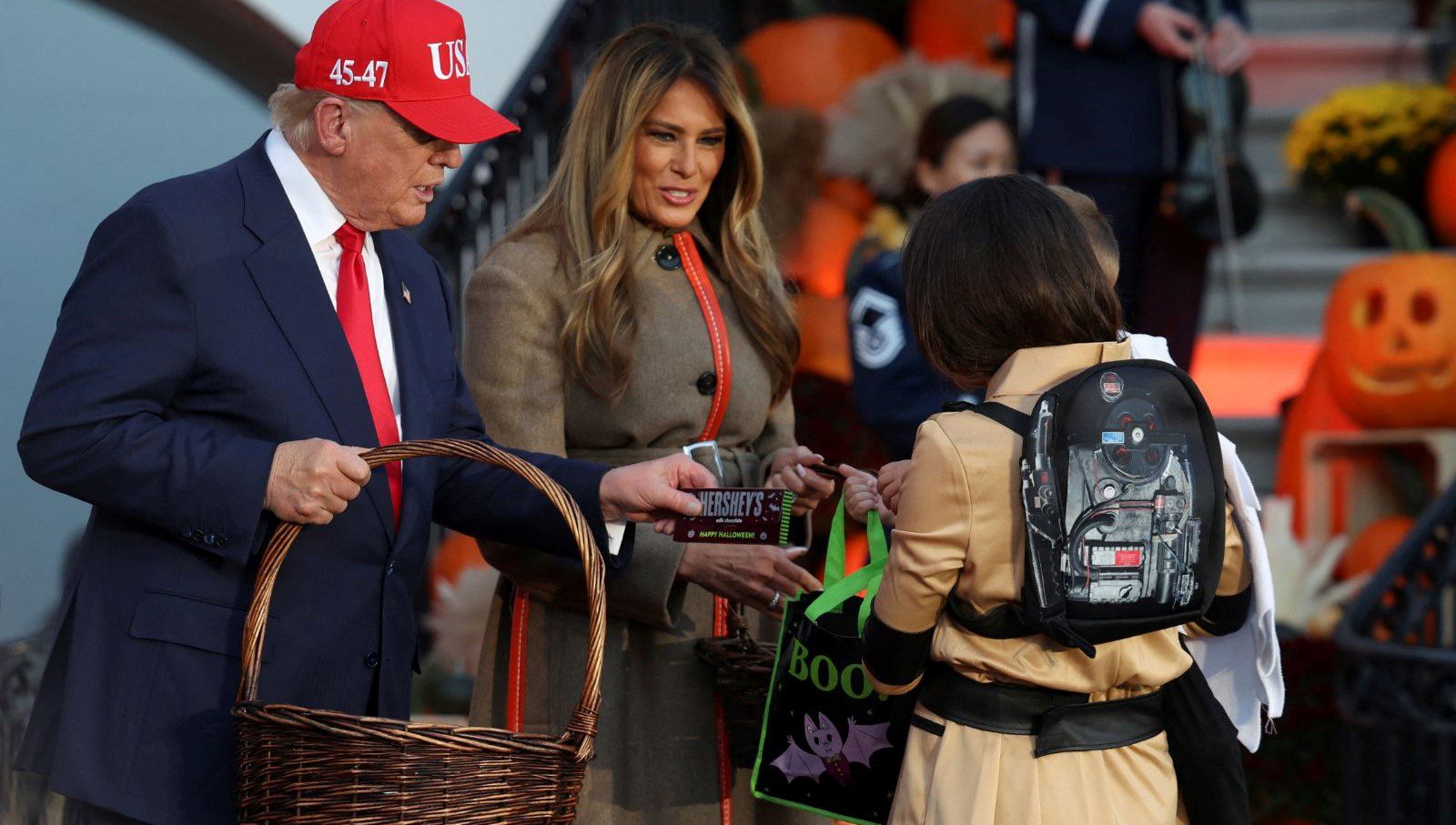 ABD Başkanı Donald Trump ve First Lady Melania Trump, Beyaz