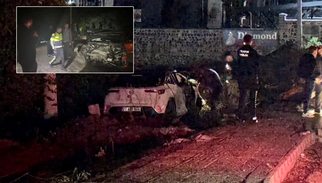 Diyarbakır'da uygulama noktasında "dur" ihtarına uymayan sürücüsünün kaçtığı otomobil, 2 polis