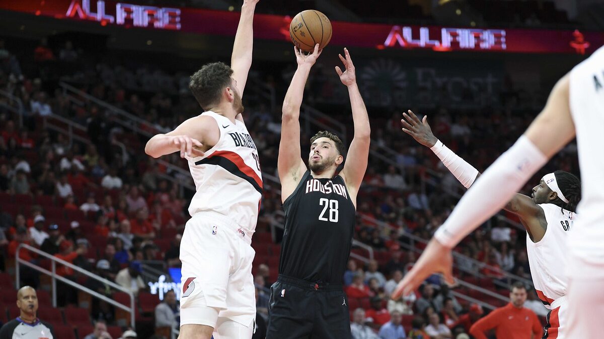 NBA Kupası'nda Houston Rockets evinde karşılaştığı Portland Trail Blazers'ı 140-116'lık