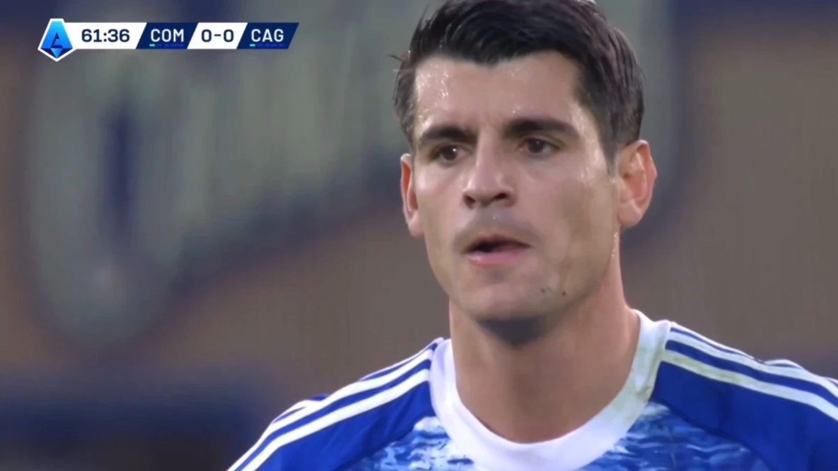 Serie A’da Como ile Cagliari arasında oynanan maçta Alvaro Morata
