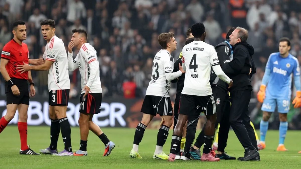 Beşiktaş'ta teknik direktör Sergen Yalçın 'sportmenliğe aykırı hareket' ve 'hakaret'