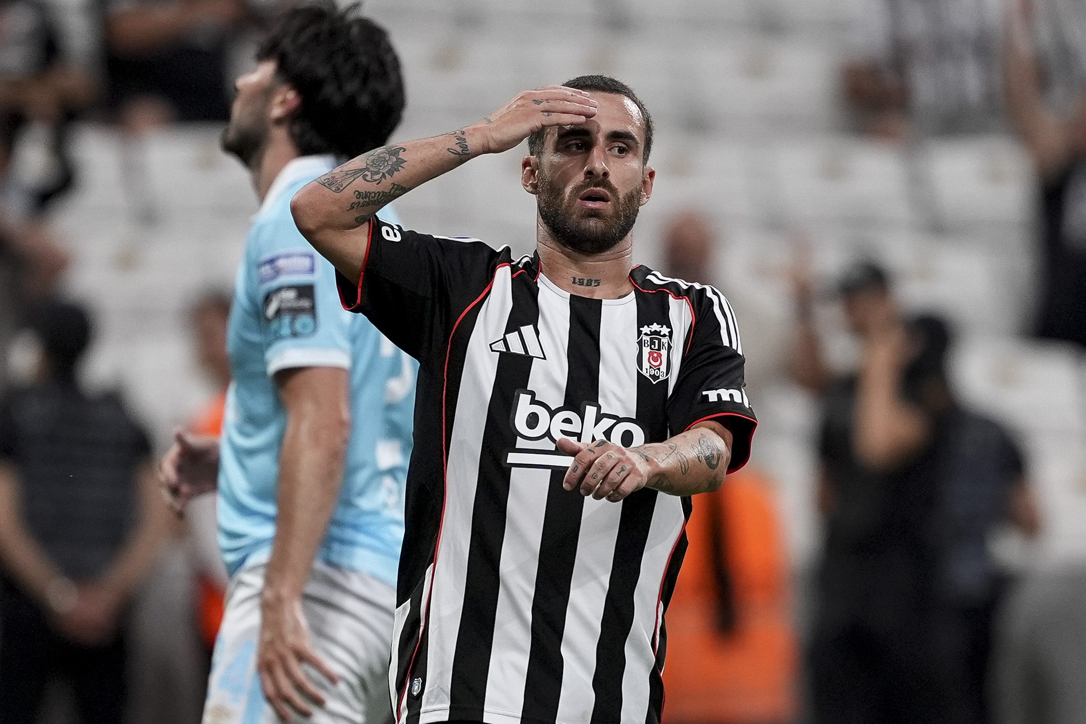 Beşiktaş'ta başkan Serdal Adalı ve ve teknik direktör Sergen Yalçın