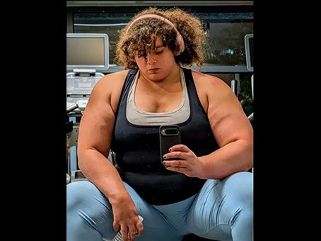 Hafta sonu "Dünyanın En Güçlü Kadını" ünvanını kazanan Jammie Booker'ın