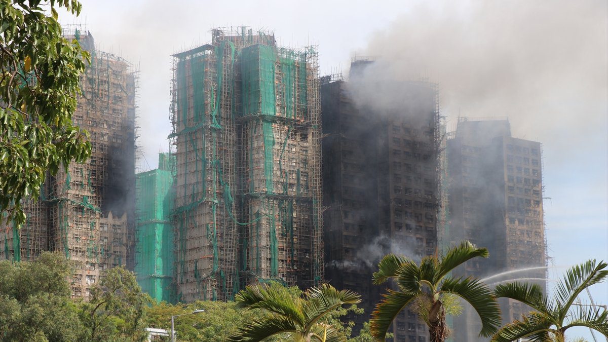 Çin'in Hong Kong Özel İdari Bölgesi'nin Tai Po bölgesinde dün