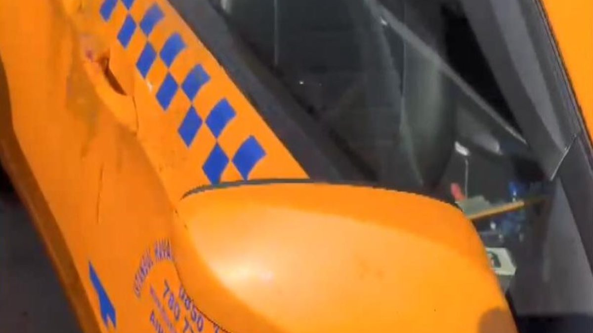 Eyüpsultan'da taksi şoförü Kadir Biçer'in aracına aldığı, boksör olduğu belirtilen