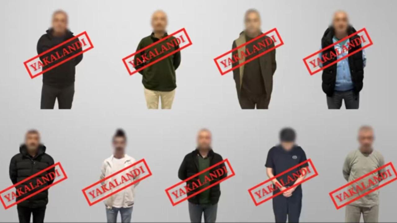 Kırmızı bültenle aranan 7, ulusal seviyede aranan 2 suçlu yakalanıp