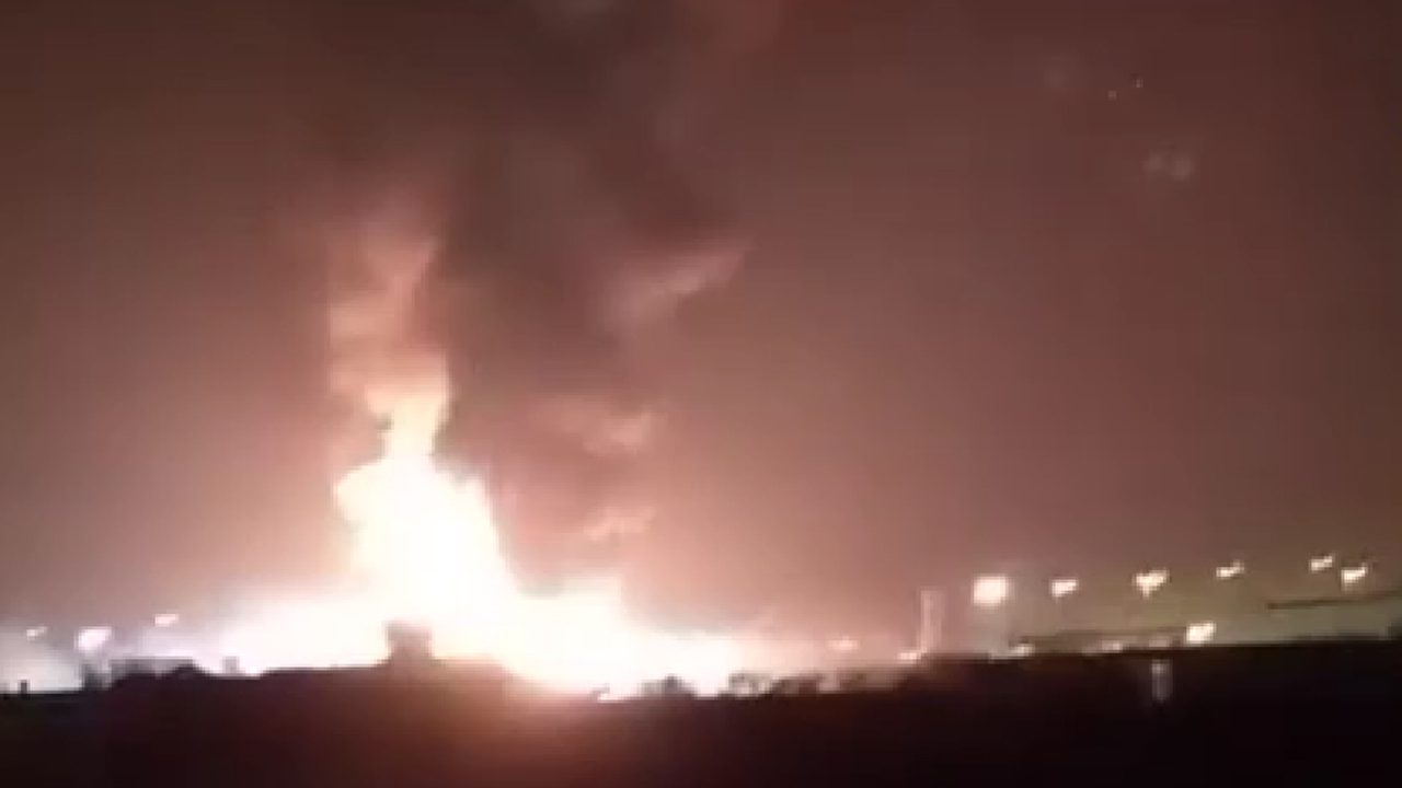 Irak’ın Süleymaniye kentindeki Kormor gaz sahasına silahlı insansız hava aracı