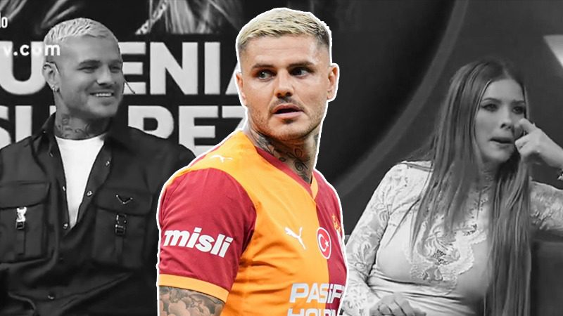 Galatasaraylı Mauro Icardi, sevgilisi China Suarez'in konuk olduğu bir programa
