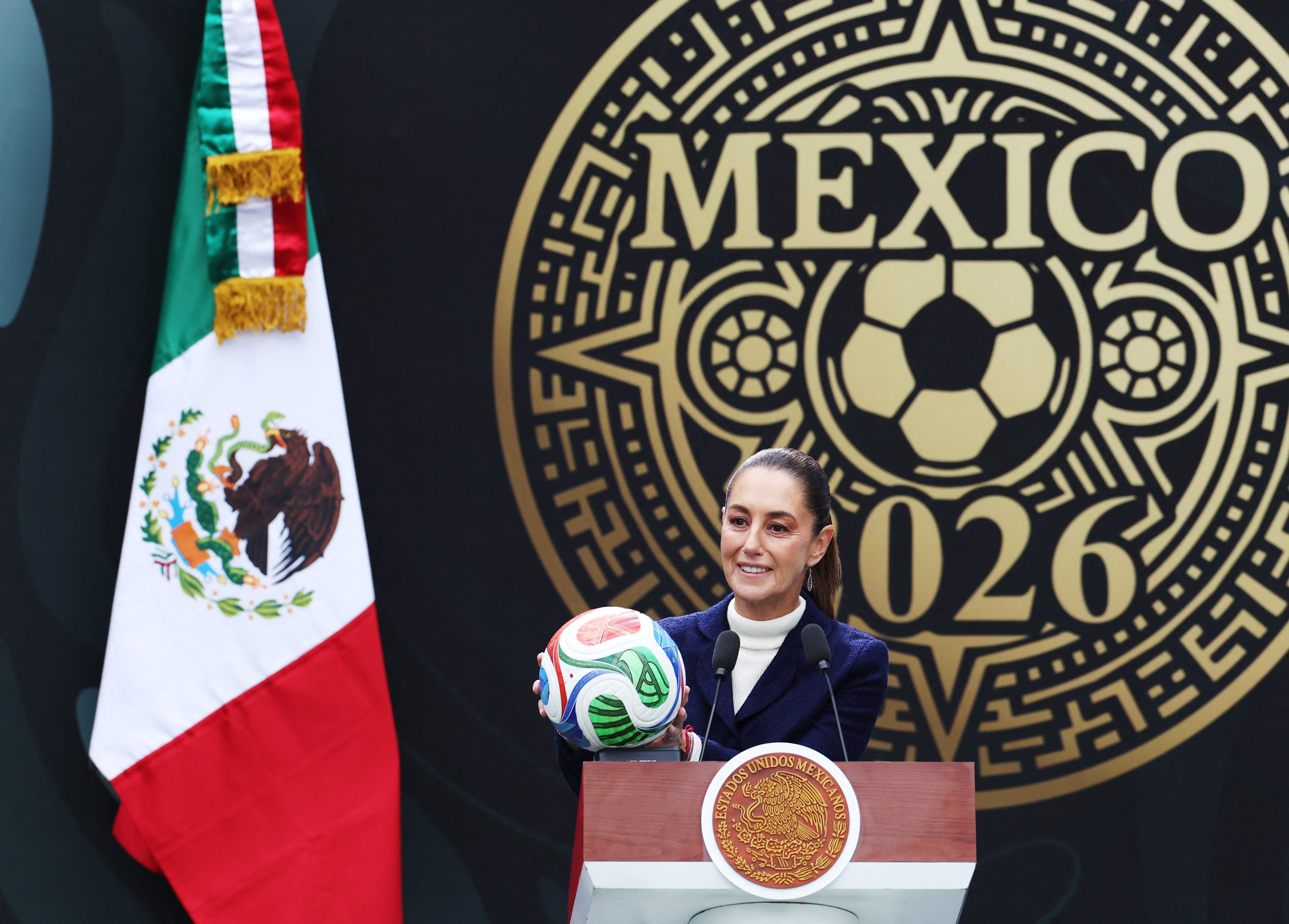Meksika Devlet Başkanı Claudia Sheinbaum, FIFA 2026 Dünya Kupası açılış