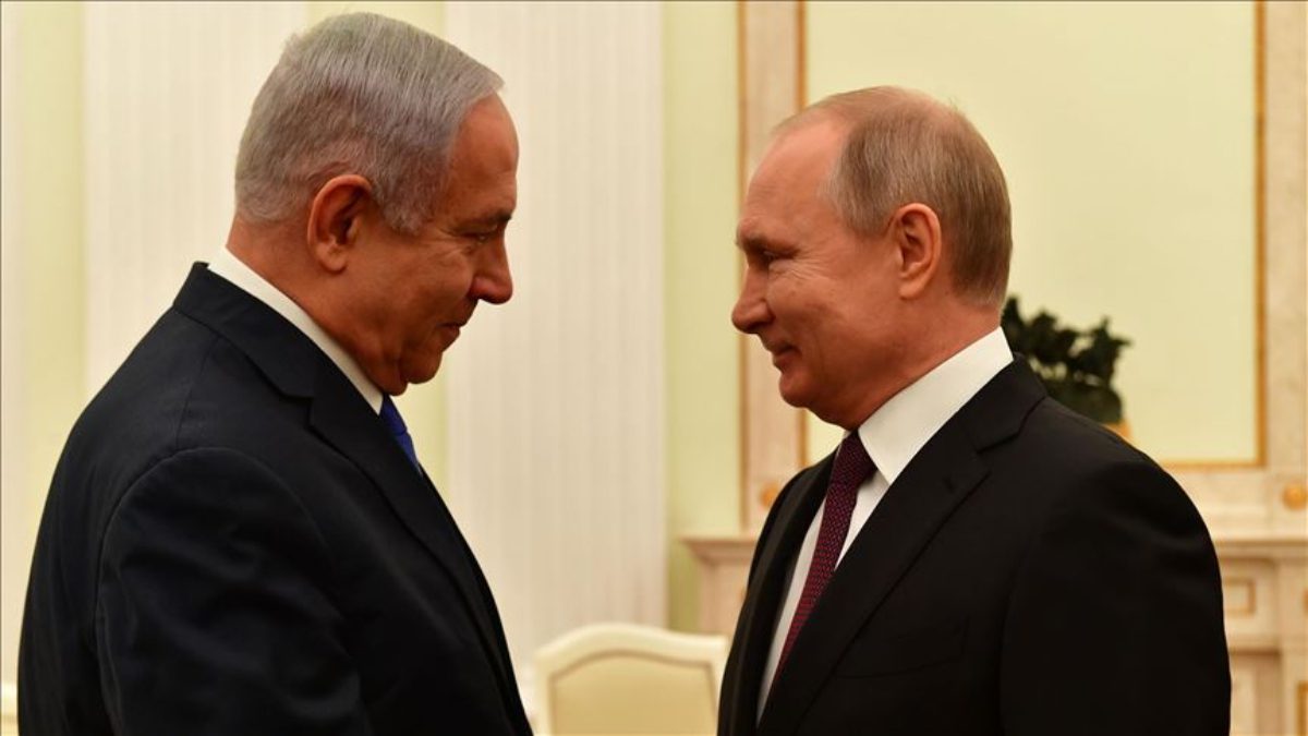 Rusya Devlet Başkanı Vladimir Putin'in İsrail Başbakanı Binyamin Netanyahu ile