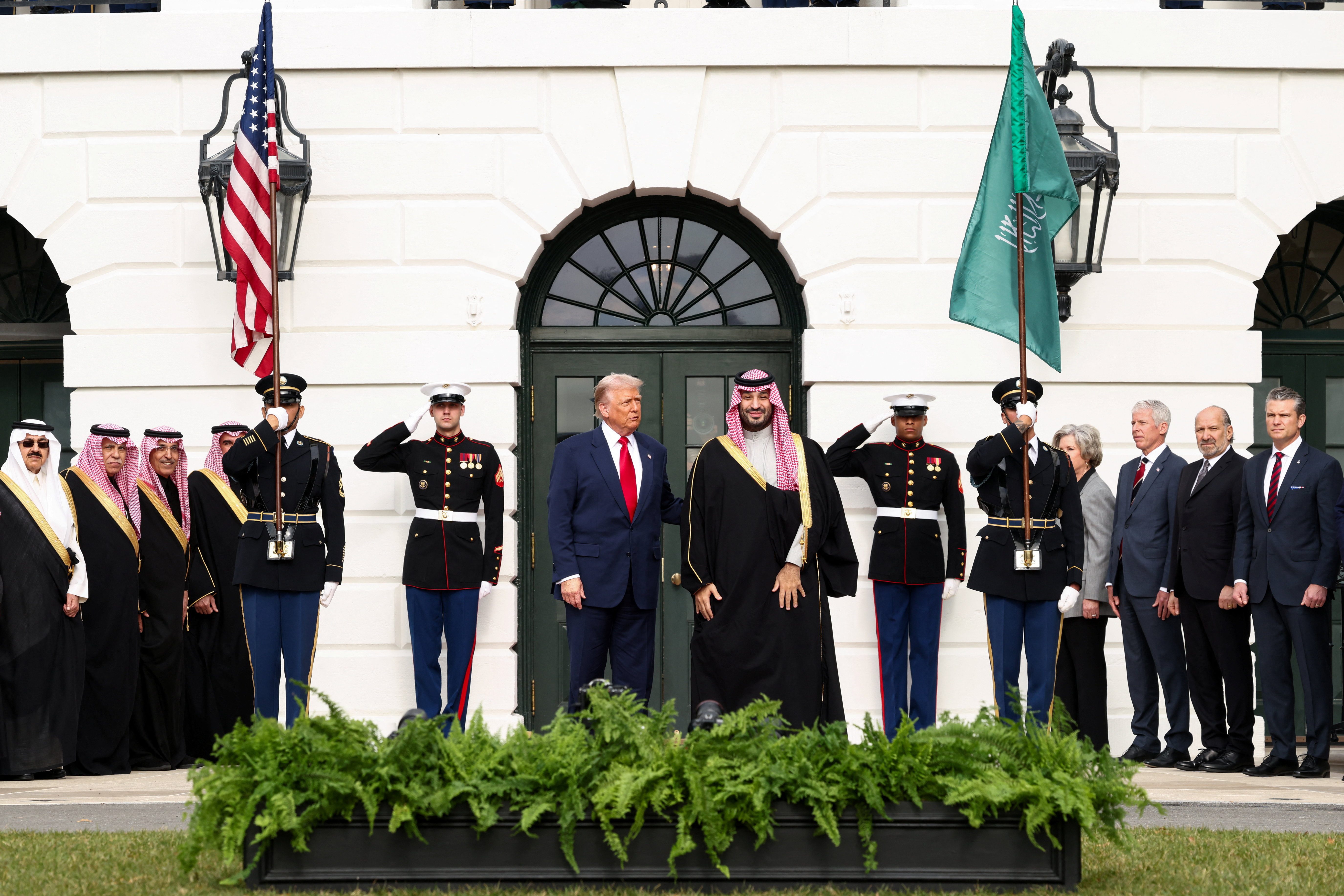 ABD Başkanı Donald Trump, Suudi Veliaht Prensi Muhammed bin Selman