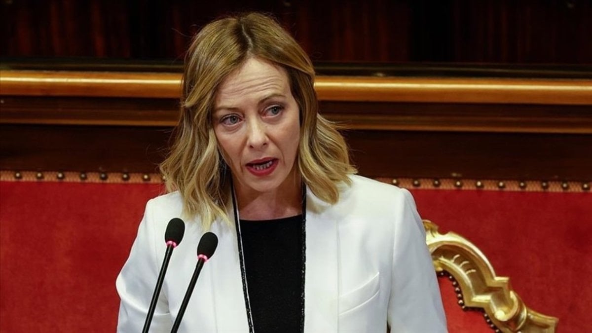 İtalya Başbakanı Giorgia Meloni, başbakanlık personeline hitaben yaptığı bir konuşmada