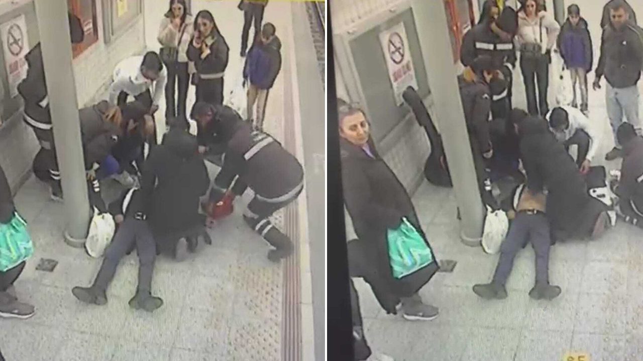 İzmir'de peronda tren beklerken kalbi duran yolcu, bir sağlık çalışanının