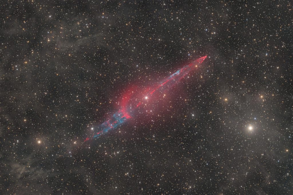 Andromeda takımyıldızına ait değişken yıldız KX Andromedae'dan çıkan 19 ışık