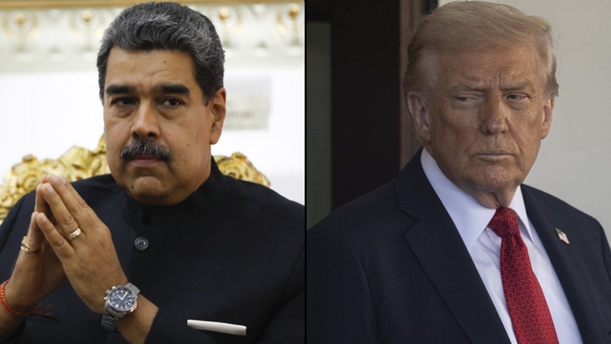 Venezuela Devlet Başkanı Nicolas Maduro, ABD Başkanı Donald Trump ile