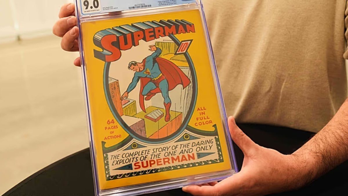 ABD'de Superman karakterini dünyaya tanıtan 1938 tarihli çizgi romanın nadir
