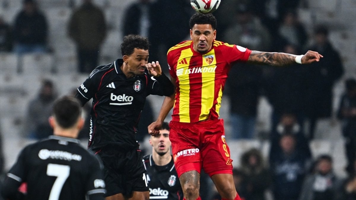 Süper Lig'de Kayserispor'u ağırlayan Beşiktaş'ta Felix Uduokhai, cezalı duruma düştü.